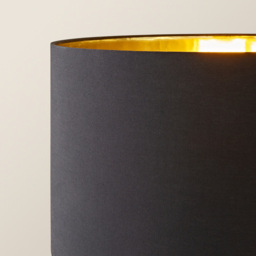 ValueLights Marissa Black and Gold Shade Gold Ball LED Floor Lamp - Size: 145 x 45 x 45cm - Wilko - thumbnail 4