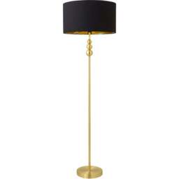 ValueLights Marissa Black and Gold Shade Gold Ball LED Floor Lamp - Size: 145 x 45 x 45cm - Wilko - thumbnail 1