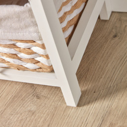 Home Source Norfolk 3 Basket Drawer White Storage Cabinet - Size: 60 x 27 x 37cm - Wilko - thumbnail 5
