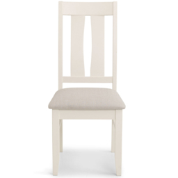 Julian Bowen Pembroke Set of 2 Ivory Dining Chairs - Cream - Wilko - thumbnail 5