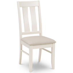 Julian Bowen Pembroke Set of 2 Ivory Dining Chairs - Cream - Wilko - thumbnail 4