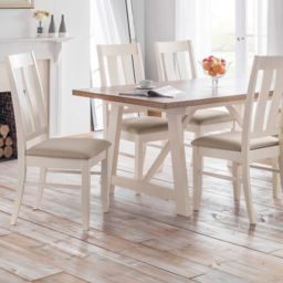 Julian Bowen Pembroke Set of 2 Ivory Dining Chairs - Cream - Wilko - thumbnail 6