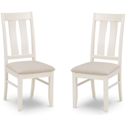 Julian Bowen Pembroke Set of 2 Ivory Dining Chairs - Cream - Wilko - thumbnail 3