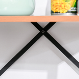 Portland 4 Shelf Vintage Black brown Ladder Bookcase - Wilko - thumbnail 4
