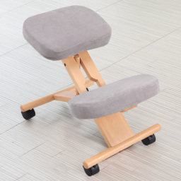 Costway Grey Wooden Orthopaedic Kneeling Chair - Wilko