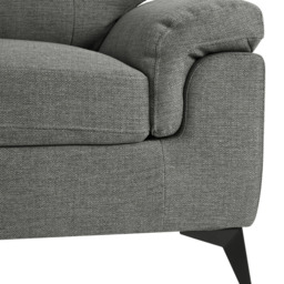 Home Detail Dylan 3 Seater Dark Grey Linen Sofa - Wilko - thumbnail 7