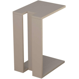 Decortie Muju Mocha Grey Modern C Shape Side Table - Size: 57 x 30 x 40cm - Wilko - thumbnail 3