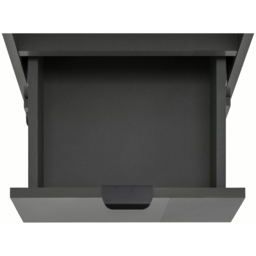Loft24 Altas Single Door Single Drawer Grey Midi Cabinet - Size: 129 x 38 x 36cm - Wilko - thumbnail 6