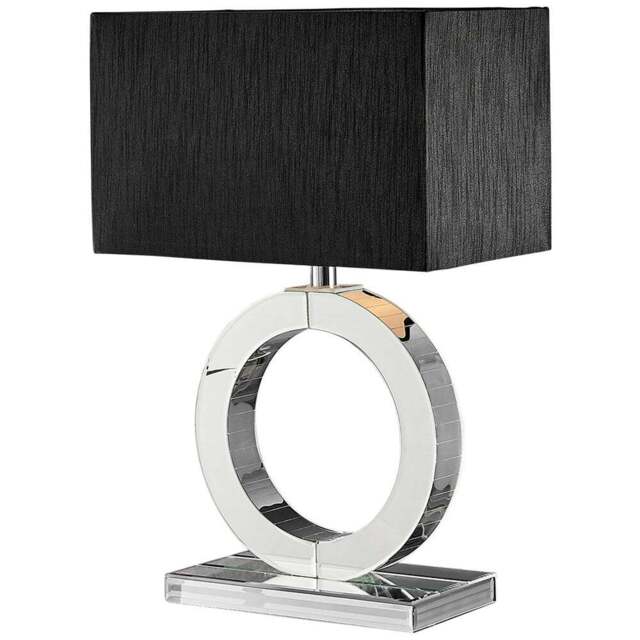 Furniturebox Cleo Black Table Lamp - Size: 38 x 23 x 56cm - Wilko - image 1
