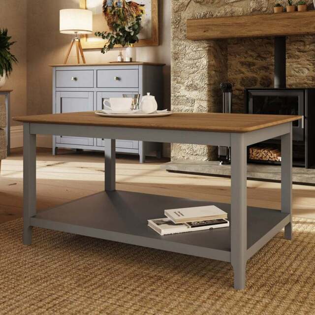 FWStyle Taberno Dove Grey Coffee Table - Wilko - image 1