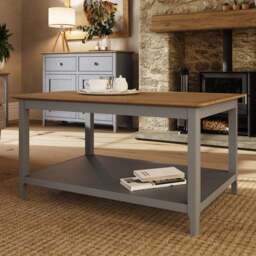 FWStyle Taberno Dove Grey Coffee Table - Wilko - thumbnail 1