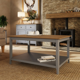 FWStyle Taberno Dove Grey Coffee Table - Wilko - thumbnail 6
