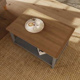 FWStyle Taberno Dove Grey Coffee Table - Wilko - thumbnail 5