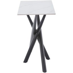 wilko Arlo White Wood Grain Ceramic Console Table - Size: 202 x 120 x 45cm - Shankar - thumbnail 6