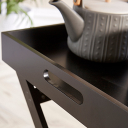 Home Source Alpine Butlers Black Side Table - Size: 44.5 x 40 x 40cm - Wilko - thumbnail 4