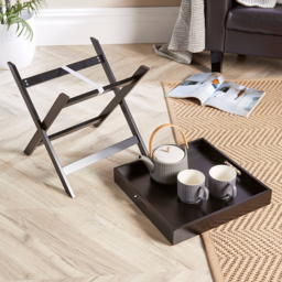 Home Source Alpine Butlers Black Side Table - Size: 44.5 x 40 x 40cm - Wilko - thumbnail 5