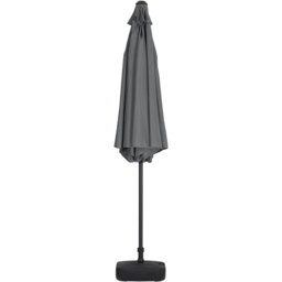 Living and Home Dark Grey Round Crank Tilt Parasol with Plastic Fillable Base 3m - Wilko - thumbnail 4
