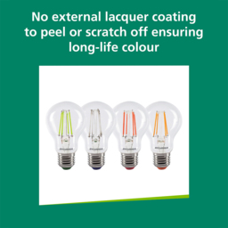 Sylvania Toledo 4 Pack Retro Chroma RBGO E27 4W Festoon String Lights LED Bulb - Size: 10.6 x 6 x 6cm - Multi - Wilko - thumbnail 6