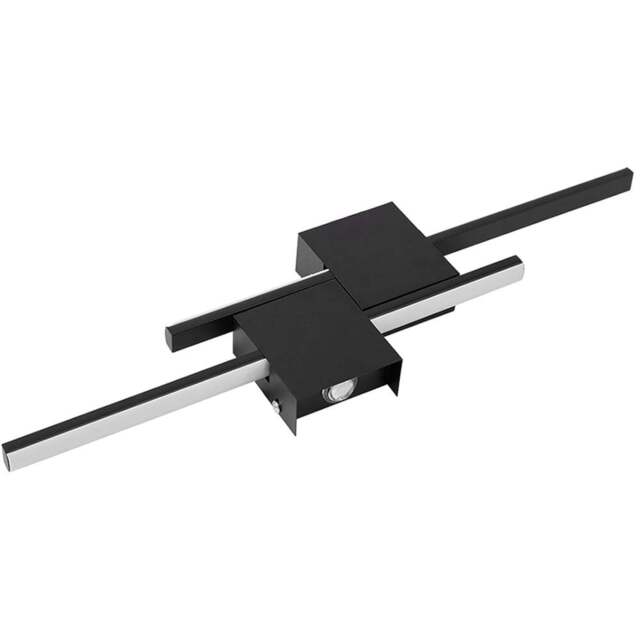 Living and Home Modern Black Aluminium LED Wall Light 18W - Size: 16 x 59 x 4cm - Wilko