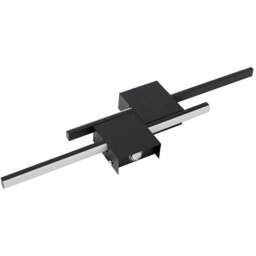 Living and Home Modern Black Aluminium LED Wall Light 18W - Size: 16 x 59 x 4cm - Wilko - thumbnail 1