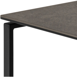 Florence Katrine Black Ceramic Square Nest of Coffee Tables Set of 2 - Size: 55 x 50 x 50cm - Furniture To Go - Wilko - thumbnail 7