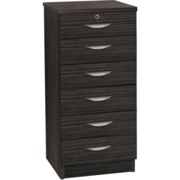 R White Cabinets 6 Drawer Black Chest of Drawers - Wilko - thumbnail 3