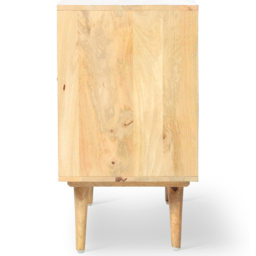 Desser Manhattan 2 Door Natural Rattan and Mango Wood Sideboard - Size: 40 x 100 x 70cm - Brown - Wilko - thumbnail 5