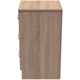 Crowndale Avin 3 Drawer Bardolino Oak Bedside Cabinet - Wilko - thumbnail 5