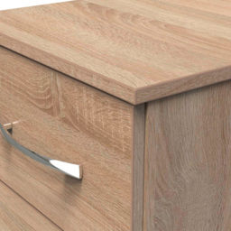 Crowndale Avin 3 Drawer Bardolino Oak Bedside Cabinet - Wilko - thumbnail 6