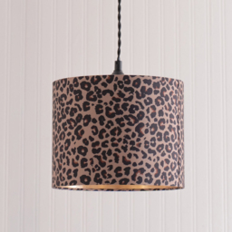 ValueLights Oasis Leopard Small Shade with Gold Inner - Size: 20 x 25 x 25cm - Multi - Wilko - thumbnail 5