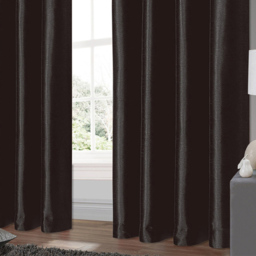 Intimates Belleza Black Eyelet Curtains 117 x 137cm - Size: W 117 x D 137cm - Wilko - thumbnail 4