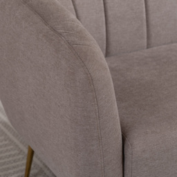 Artemis Home Stanton 2 Seater Brown Fabric Shell Accent Sofa - Wilko - thumbnail 5