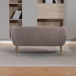 Artemis Home Stanton 2 Seater Brown Fabric Shell Accent Sofa - Wilko - thumbnail 7