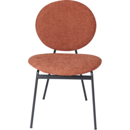 Pair of Maybury Plush Dining Chairs Burnt Orange - Size: Set of 2 - Wilko - thumbnail 4