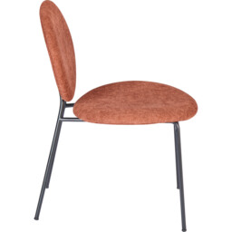 Pair of Maybury Plush Dining Chairs Burnt Orange - Size: Set of 2 - Wilko - thumbnail 6