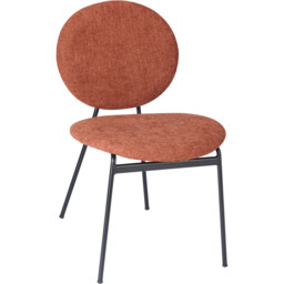 Pair of Maybury Plush Dining Chairs Burnt Orange - Size: Set of 2 - Wilko - thumbnail 5