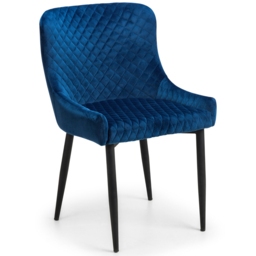 Julian Bowen Olympus Luxe and Marble Effect 6 Seater Dining Set White and Blue - Wilko - thumbnail 5