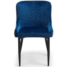 Julian Bowen Olympus Luxe and Marble Effect 6 Seater Dining Set White and Blue - Wilko - thumbnail 6