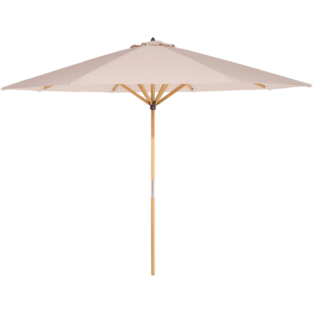 Rowlinson Ashdown Wooden Parasol 3m - Brown - Wilko - image 1