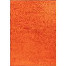Desire Rugs Oxford Orange Plain Shaggy Rug 120 x 170cm - Wilko