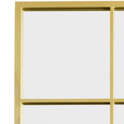 MirrorOutlet The Genestra Gold Modern Window Garden Wall Mirror 174 x 85cm - Size: 174 x 85 x 3cm - Wilko - thumbnail 6