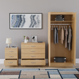 VIDA DESIGNS Riano Pine 3 Piece Bedroom Furniture Set - Wilko - thumbnail 4
