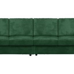 Luxor 4 Seater Green Jumbo Cord Full Back Sofa - Wilko - thumbnail 4