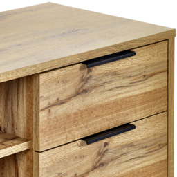 Julian Bowen Bali Light Oak TV Unit - Size: 50 x 135 x 40cm - Brown - Wilko - thumbnail 7
