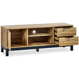 Julian Bowen Bali Light Oak TV Unit - Size: 50 x 135 x 40cm - Brown - Wilko - thumbnail 5