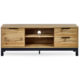 Julian Bowen Bali Light Oak TV Unit - Size: 50 x 135 x 40cm - Brown - Wilko - thumbnail 4