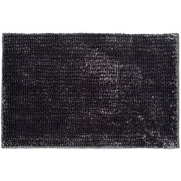 Allure Bath Fashions Charcoal Grey Velvet Chenille Bobble Non-Slip Bath Mat - Size: 50 x 80cm - Wilko