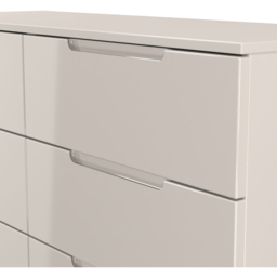 Crowndale Milan 6 Drawer Kashmir Gloss and Kashmir Wide Chest of Drawers Ready Assembled - Kashmir Gloss & Kashmir - Wilko - thumbnail 5