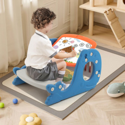 Costway Kids Blue Multi Functional Convertible Activity Table Set - Size: 67 x 44 x 16cm - Wilko - thumbnail 4