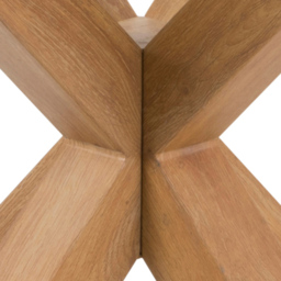 Florence Heaven Clear Glass Round 4 seater Dining Table Oak - Brown - Furniture To Go - Wilko - thumbnail 6